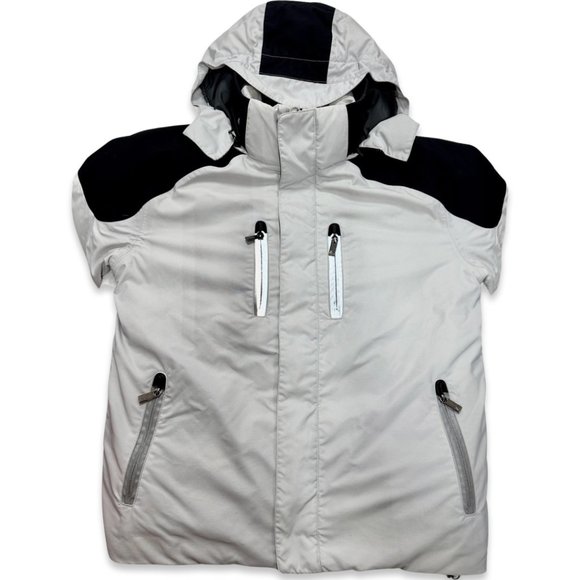 Zegna Winter Ski Jacket w/ Solar Panel Collar Charging Portable Battery Charger - Picture 5 of 11